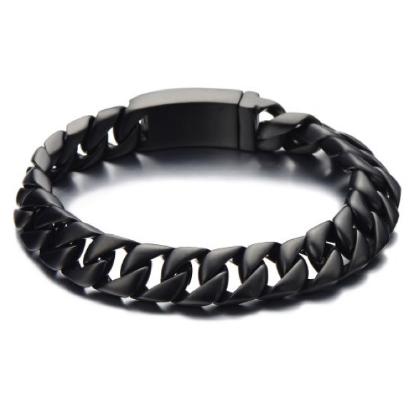 black cuban link bracelet 